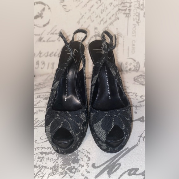 Sexy Monro Lace Giuseppe Zanotti Peep toe stiletto - Picture 3 of 16